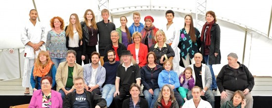 Gruppenfoto der ufaFabrik Lebensgemeinschaft